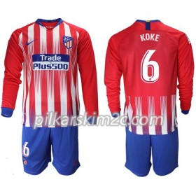 Koszulka Atlético Madryt Koke 6 Dziecięca Główna 2018-2019 - Koszulki Piłkarskie(L/S)